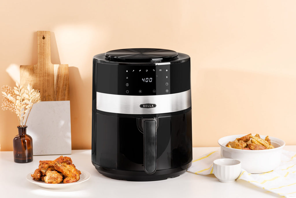 BELLA 3.7 QT Air Fryer Digital, Black 