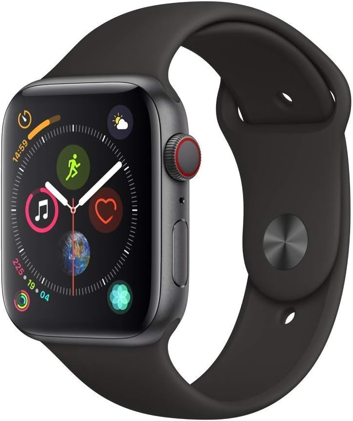 Refurbished) Apple Watch Series 4 (GPS + Cellular, 44MM and