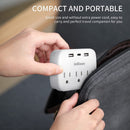 Multi Plug Outlet Extender with USB, Electrical Wall Outlet Splitter with 3 USB Ports (1 USB C) and 3 Outlet