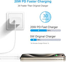 iPhone 15 Charger Fast Charging - 20W USB C Wall Charger Block with 6.6Ft Type C Cable for iPhone 15/15 Pro/15 Pro Max, iPad Pro, Air 5/4, 10th, Samsung Galaxy and Android Phone