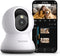 Indoor Camera 2K, 360° Indoor Security Camera, with Phone App, PTZ Cameras for Home Security Indoor, 2-Way Audio, Motion Tracking, Color/IR Night Vision, Siren, Cloud & SD (2.4GHz Only)
