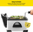 Chefman 4.5 Liter Deep Fryer w/Basket Strainer, XL Jumbo Size, Stainless Steel
