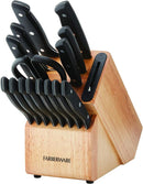 Farberware Edgekeeper 16-Piece Triple Rivet Block Set with Built in Knife Sharpener