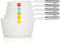 OXO GG 6 PC PLASTIC MEASURING CUPS - SNAPS WHITE