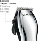 ConairMAN Hair Clippers for Men, 22-Piece Corded or Cordless Rechargeable Home Hair Cutting Kit