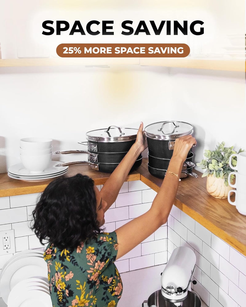 Shop Stack Master Cookware Gotham Steel Stackmaster Cookware Set – TheDSshop