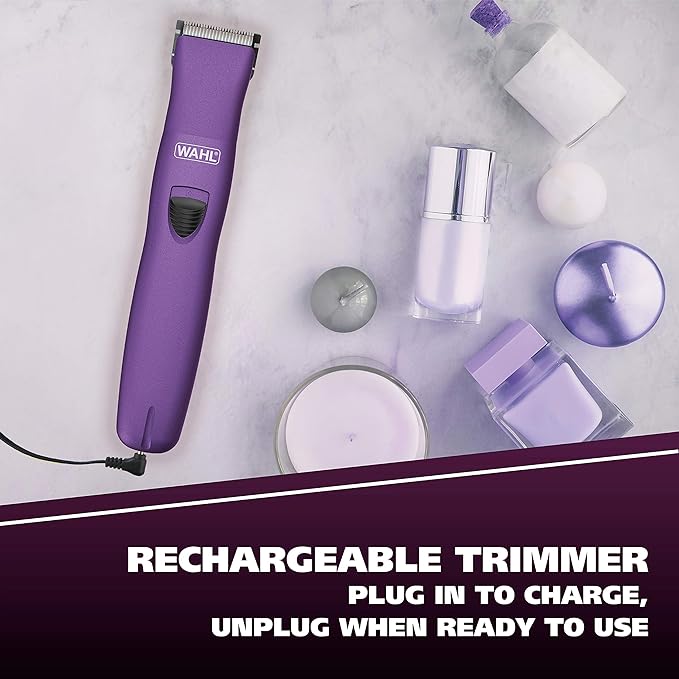 Wahl Pure Confidence Rechargeable Electric Trimmer, Shaver, & Detailer for Smooth Shaving & Trimming of The Face, Underarm, Eyebrows, & Bikini Areas