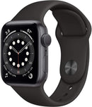 (Refurbished) Apple Watch Series 6 (GPS + Cellular, 44MM, 40MM) - Aluminum Case with Sport Band