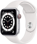 (Refurbished) Apple Watch Series 6 (GPS + Cellular, 44MM, 40MM) - Aluminum Case with Sport Band