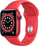 (Refurbished) Apple Watch Series 6 (GPS + Cellular, 44MM, 40MM) - Aluminum Case with Sport Band