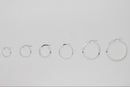 Simple Sterling Silver Hoop Earrings