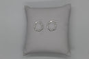 Wavy Sterling Silver Hoop Earrings