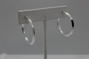 Simple Sterling Silver Hoop Earrings