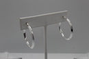 Simple Sterling Silver Hoop Earrings