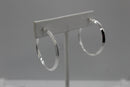 Simple Sterling Silver Hoop Earrings