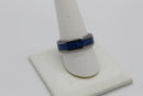 Blue Stainless Steel Ring