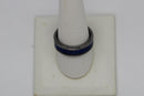Blue Stainless Steel Ring
