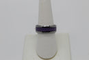 Purple Stainless Steel Ring