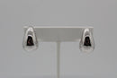 Sterling Silver Tear Drop Hoop Earrings