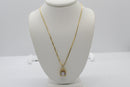 Sterling Silver Cubic Zirconia Square Pendant