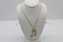 Sterling Silver Cubic Zirconia Music Pendant