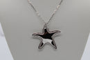Sterling Silver Cubic Zirconia Starfish Pendant