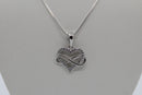 Sterling Silver Heart Infinity Pendant