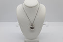 Sterling Silver Cubic Zirconia Clam Shell Pendant