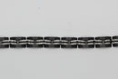 Stainless Steel Black and Silver Link Bracelet