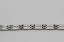 Stainless Steel Cubic Zirconia Link Bracelet