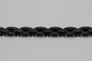 Stainless Steel Black and Blue Link Bracelet