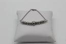 Stainless Steel Silver Beaded Bracelet
