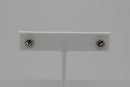 Stainless Steel Cubic Zirconia Stud Earrings