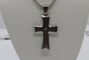 Sterling Silver Cubic Zirconia Cross Necklace