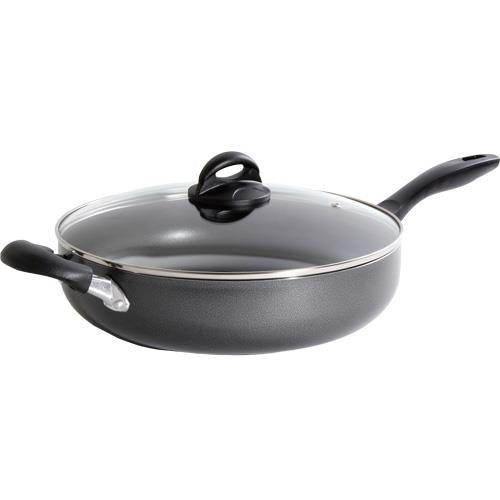 Oster 12 Inch Aluminum Saute Pan With Lid And Helper Handle