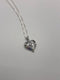 Colored CZ Heart Necklace