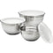 Cuisinart - 3 Piece Stainless Steel Bowl Set With Lids