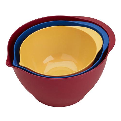 Good Cook - 3-Piece Plastic Mixing Bowl Set