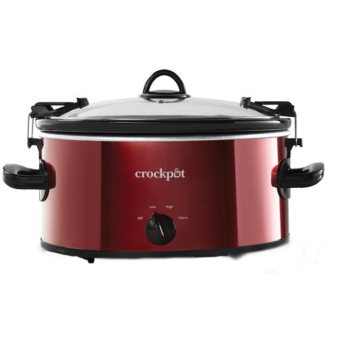 Crock-Pot 6 Quart Cook and Carry Slow Cooker With Locking Lid, Red