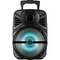 IQ Sound Portable Wireless Bluetooth Speaker, FM Radio, With Flashing LED Lights, Microphone, and Wireless Remote