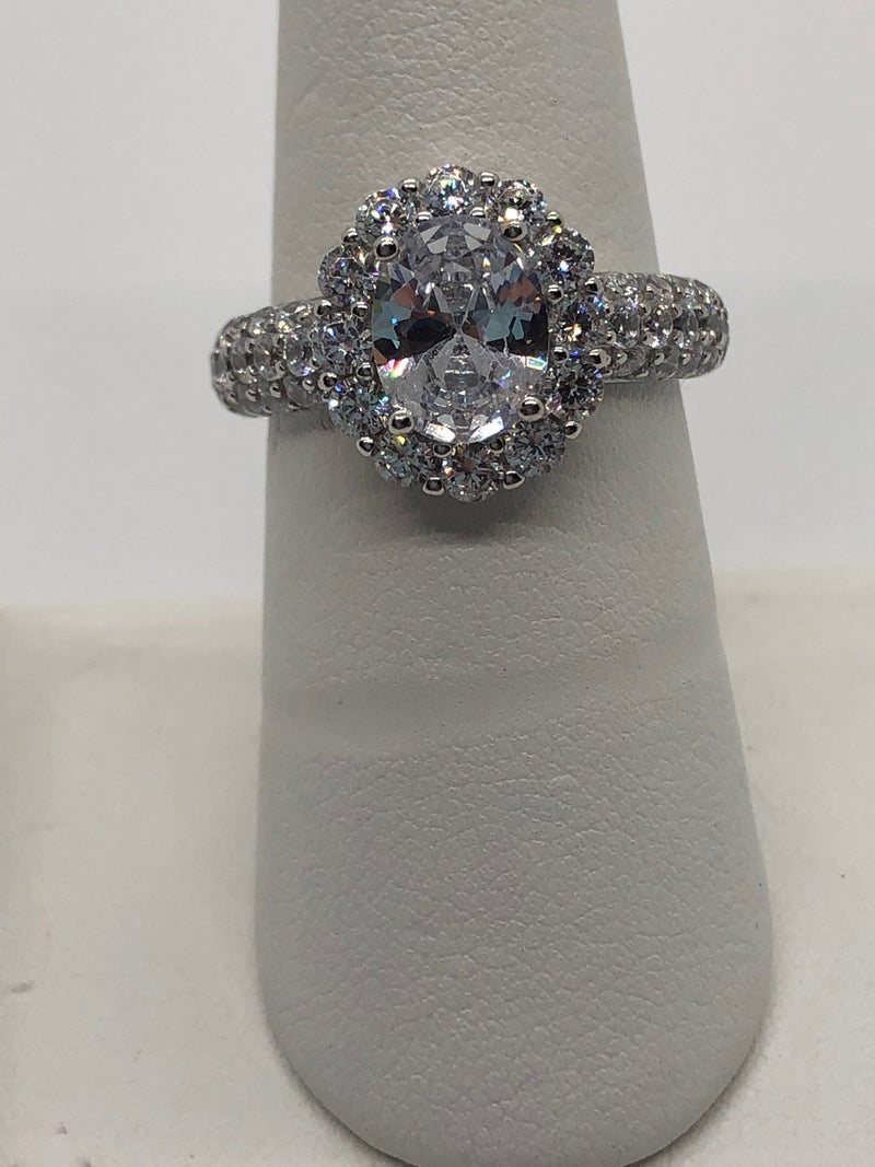 CZ Oval Ring