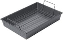 Chicago Roasting Pan with Non-Stick Rack, 13" x  9", Gray