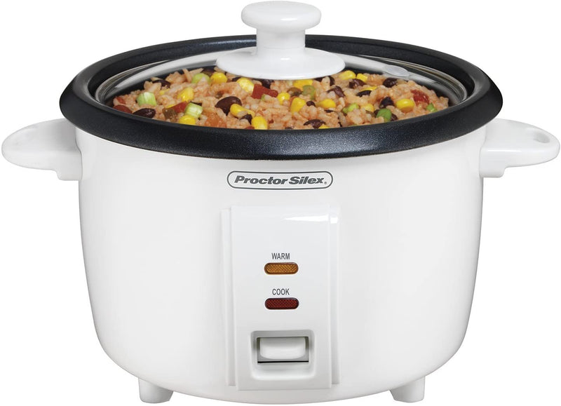 Proctor Silex 8 Cup Rice Cooker, White