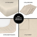 Luxury Microfiber Bed Linens - 6 PC Set