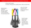 Home Basics 6 Piece Silicone Coated, Multi-Colored Kitchen Tool Set, One Size, Multicolor