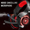 Gaming Headset with Noise Canceling mic, Red / Black