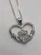CZ Claddagh Heart Necklace