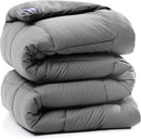 Quilted Down All Season Alternative Comforter, 300GSM Machine Washable Microfiber with Corner Tabs