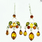 Multi-color Baltic Amber Dangle Chandelier Earrings