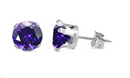 Amethyst CZ Studs